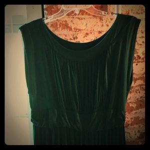 Green Greek style maxi dress